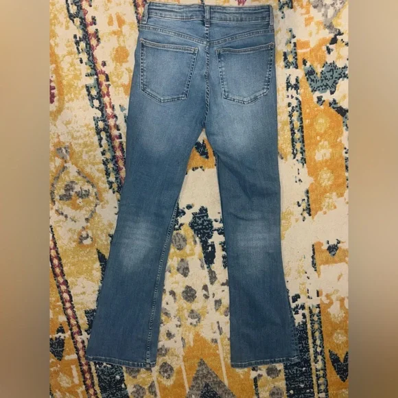 Zara Light Blue Flare Jeans - Picture 2 of 11